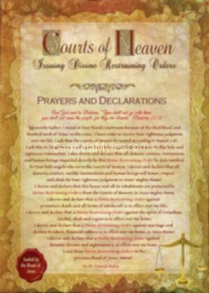 Courts of Heaven Prayer and Declaration - Poster