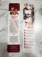 Bookmark –  Places Jesus Shed His Blood