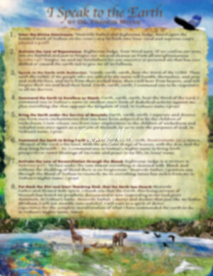 I Speak to the Earth -  Prayer and Declaration Poster