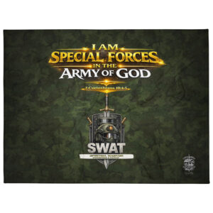 SWAT_Special Forces in the Army of God Throw Blanket