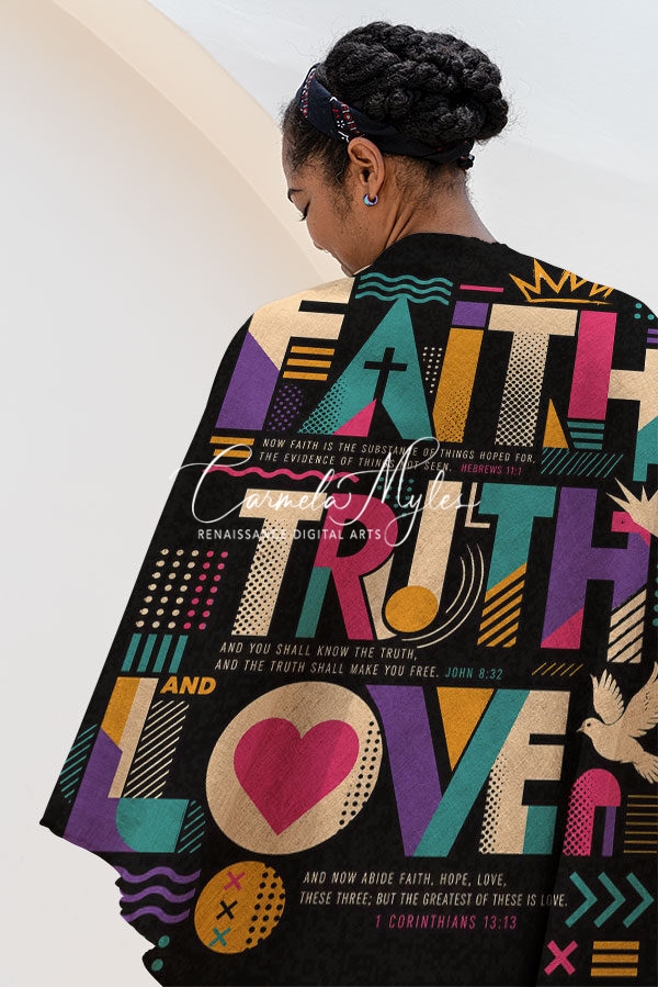 Scarf - Faith, Truth, Love