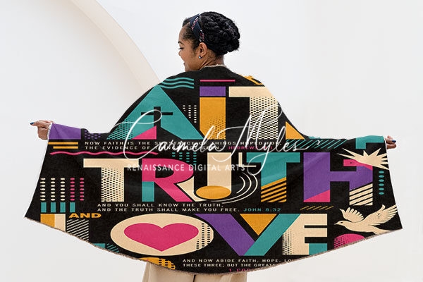 Scarf - Faith, Truth, Love